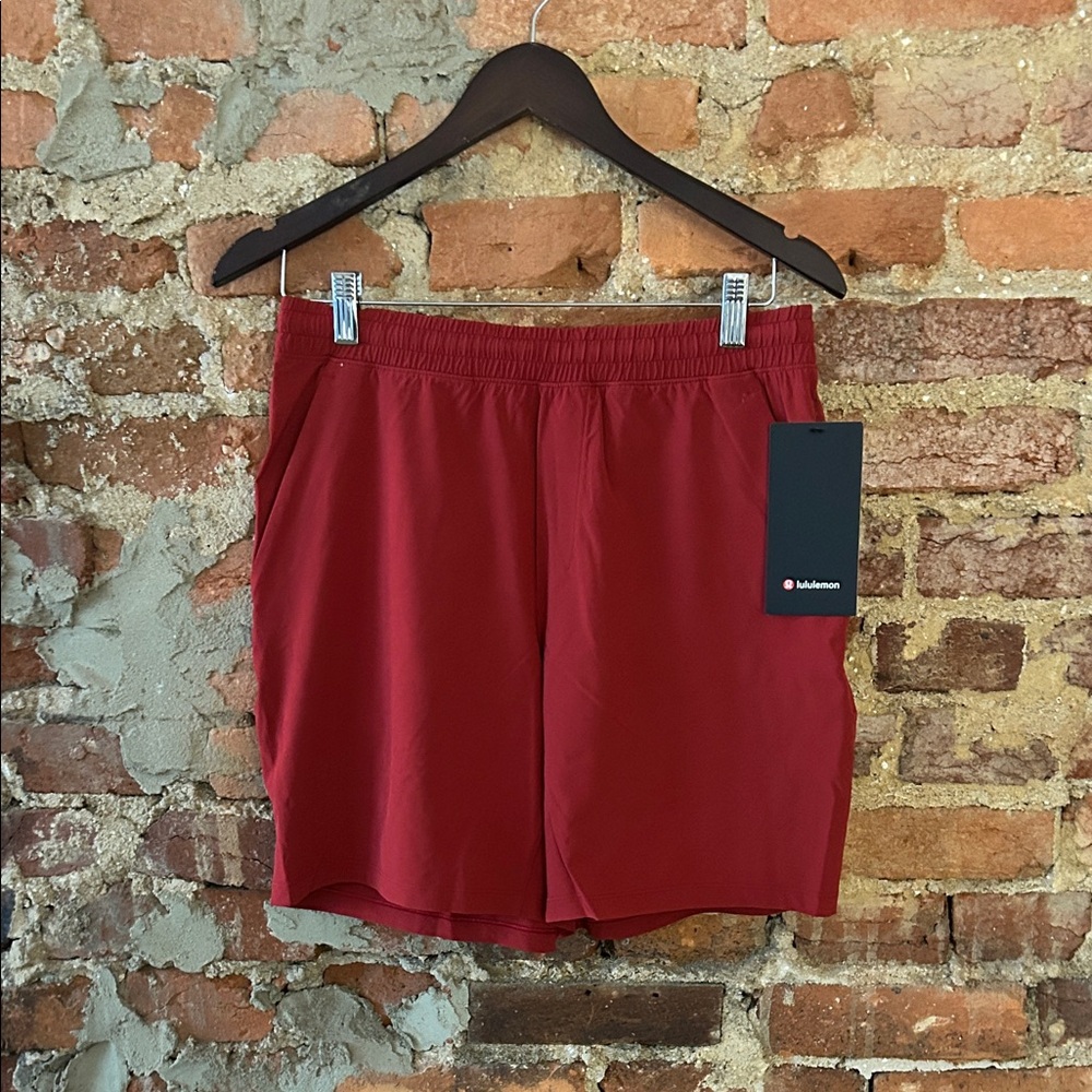 NWT Lululemon Athletica Men's Deep Red Athletic Shorts